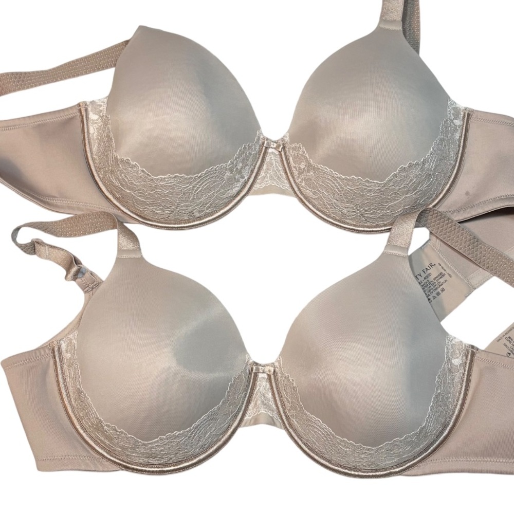 Vanity Fair Beauty Back Lace Full Figure Underwire Bra Style 76382 40DD